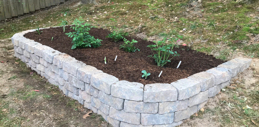 Terraced bed.